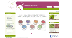 Desktop Screenshot of cosmeto-shop.com